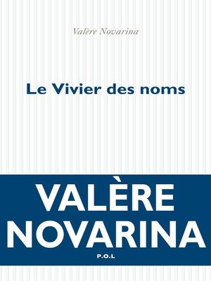cover image of Le Vivier des noms